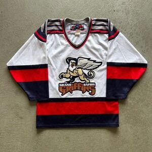 Vintage Grand Rapids Griffins Hockey Jersey Men's Size Small White Wings IHL